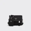 Re-Nylon and Saffiano Leather Shoulder Bag