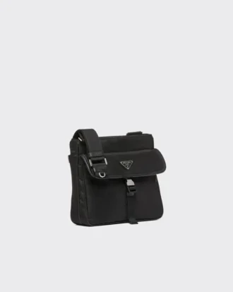 Re-Nylon and Saffiano Leather Shoulder Bag
