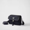 Re-Nylon and Saffiano Leather Shoulder Bag