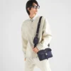 Re-Nylon and Saffiano Leather Shoulder Bag