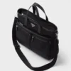 Re-Nylon and Saffiano Leather Tote Bag