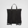 Re-Nylon and Saffiano Leather Tote Bag