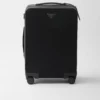Re-Nylon and Saffiano Leather Trolley