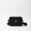 Re-Nylon and Saffiano Shoulder Bag