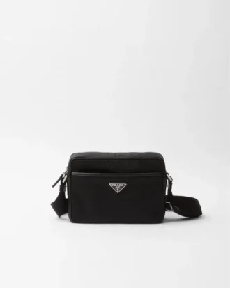 Re-Nylon and Saffiano Shoulder Bag