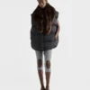 Re-Nylon and Shearling Down Vest
