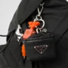 Re-Nylon Mini Pouch Keychain Charm