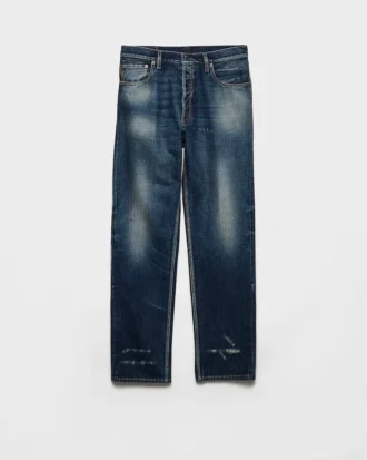 Regular Washed Denim Jeans