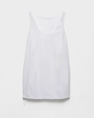 Reversible Cotton Jersey and Re-Nylon Mini-Dress