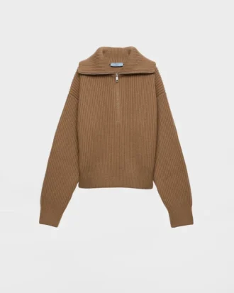 Ribbed Knit Cashmere Sweater