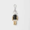 Robot Saffiano Leather Key Ring Charm