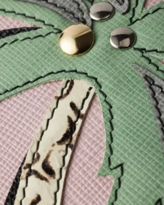 Saffiano and Ayers Leather Name Tag