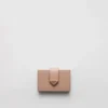 Saffiano and Smooth Leather Card Holder