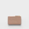 Saffiano and Smooth Leather Card Holder