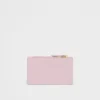 Saffiano and Smooth Leather Card Holder