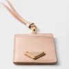 Saffiano Leather Badge Holder