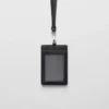 Saffiano Leather Badge Holder
