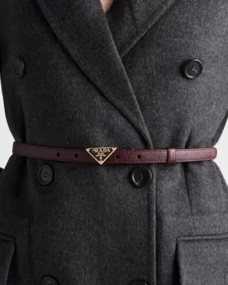Saffiano Leather Belt