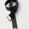 Saffiano Leather Belt