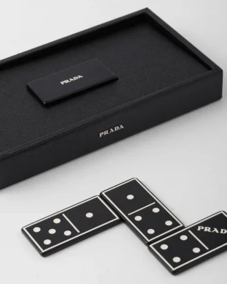 Saffiano Leather Dominoes Set