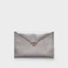 Saffiano Leather Envelope Clutch
