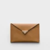Saffiano Leather Envelope Clutch