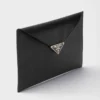 Saffiano Leather Envelope Clutch