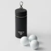 Saffiano Leather Golf Ball Case