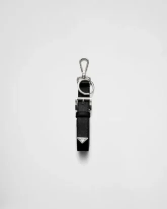 Saffiano Leather Keychain