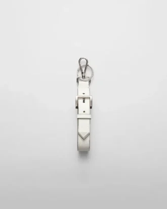Saffiano Leather Keychain