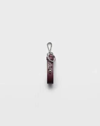 Saffiano Leather Keychain