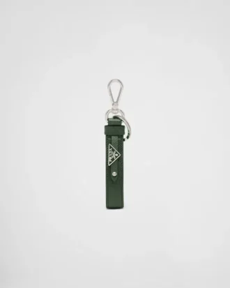 Saffiano Leather Keychain