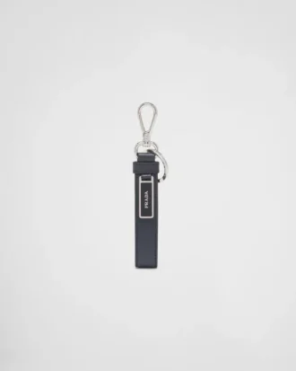 Saffiano Leather Keychain