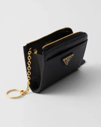 Saffiano Leather Keychain