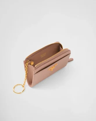 Saffiano Leather Keychain