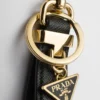 Saffiano Leather Keychain