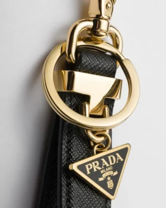 Saffiano Leather Keychain