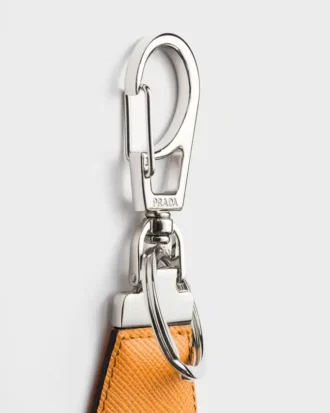 Saffiano Leather Keychain