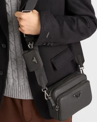 Saffiano Leather Shoulder Bag