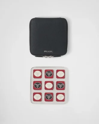 Saffiano Leather Tic-Tac-Toe Set