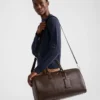 Saffiano Leather Travel Bag