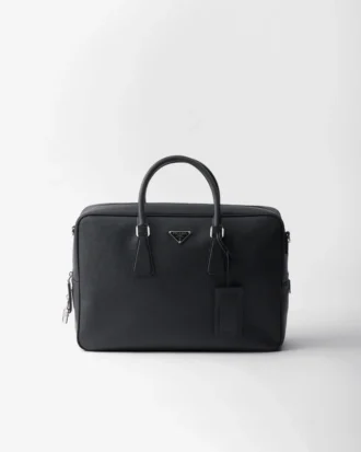 Saffiano Leather Work Bag