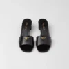 Saffiano Patent Leather Sandals