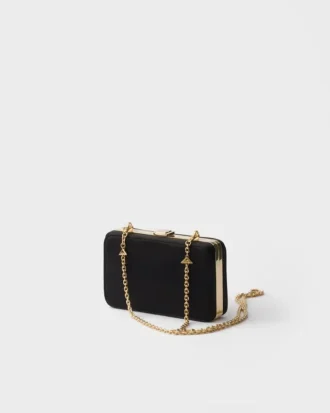Satin Mini-Clutch with Shoulder Strap
