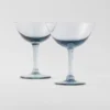 Set of Two Crystal Champagne Coupe Glasses – New York