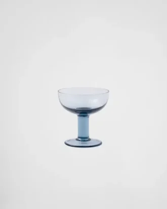 Set of Two Crystal Champagne Coupe Glasses – Plinth