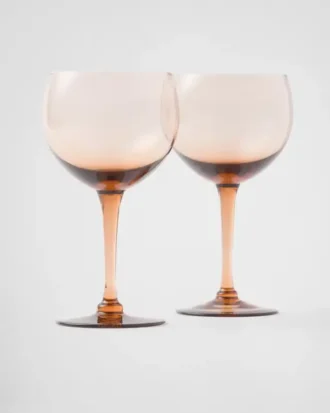 Set of Two Crystal Red Wine Glasses – New York