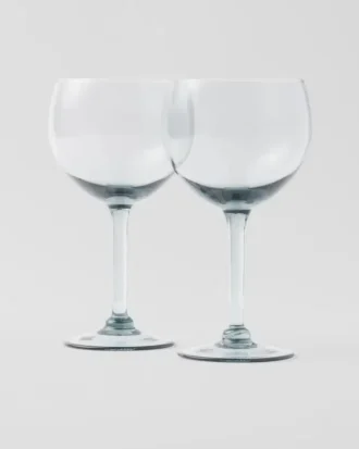 Set of Two Crystal Wine Glasses – New York