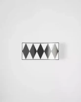 Set of Two Porcelain Chopstick Rests – Checkerboard