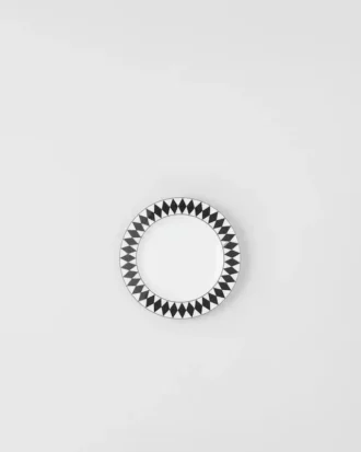 Set of Two Porcelain Dessert Plates – Checkerboard